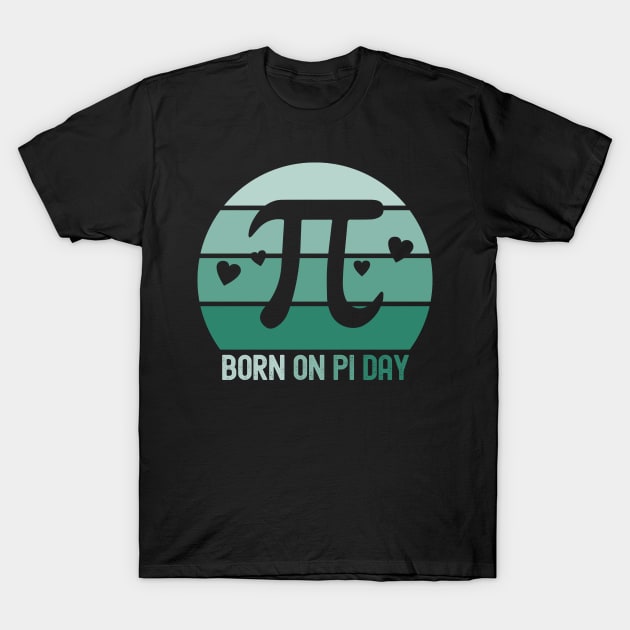 Born On Pi Day Happy Pi Day Birthday Gift Math Equations T-Shirt by Charaf Eddine